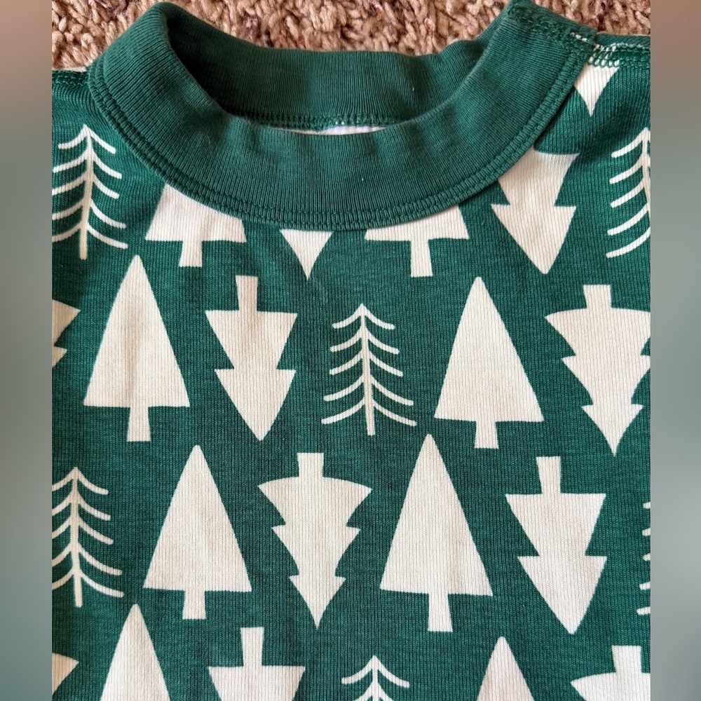 Hanna Andersson Green and White Pajama Set - Picture 3 of 6